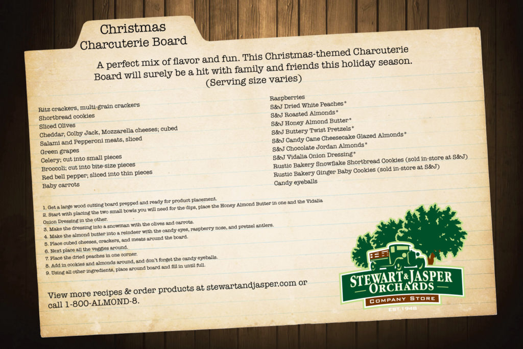 Christmas Charcuterie Board Recipe Card Back